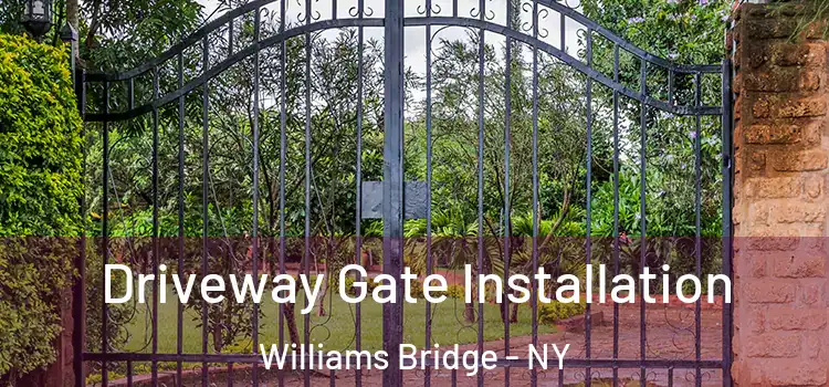 Driveway Gate Installation Williams Bridge - NY