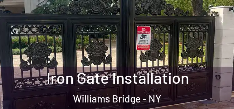 Iron Gate Installation Williams Bridge - NY