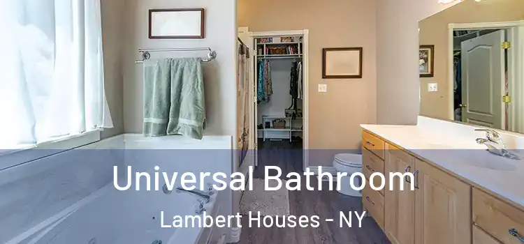  Universal Bathroom Lambert Houses - NY